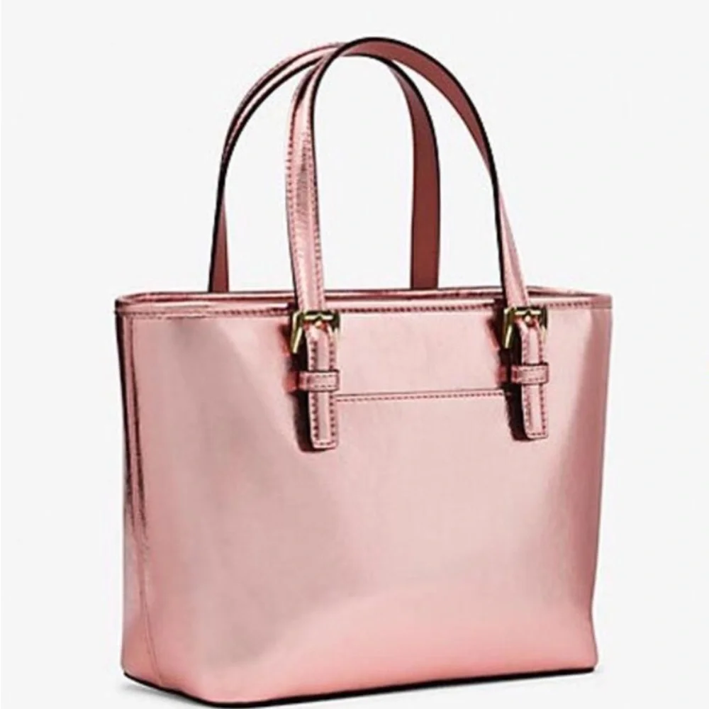 Michael Kors Metallic Pink Shoulder Bag - Picture 2 of 10